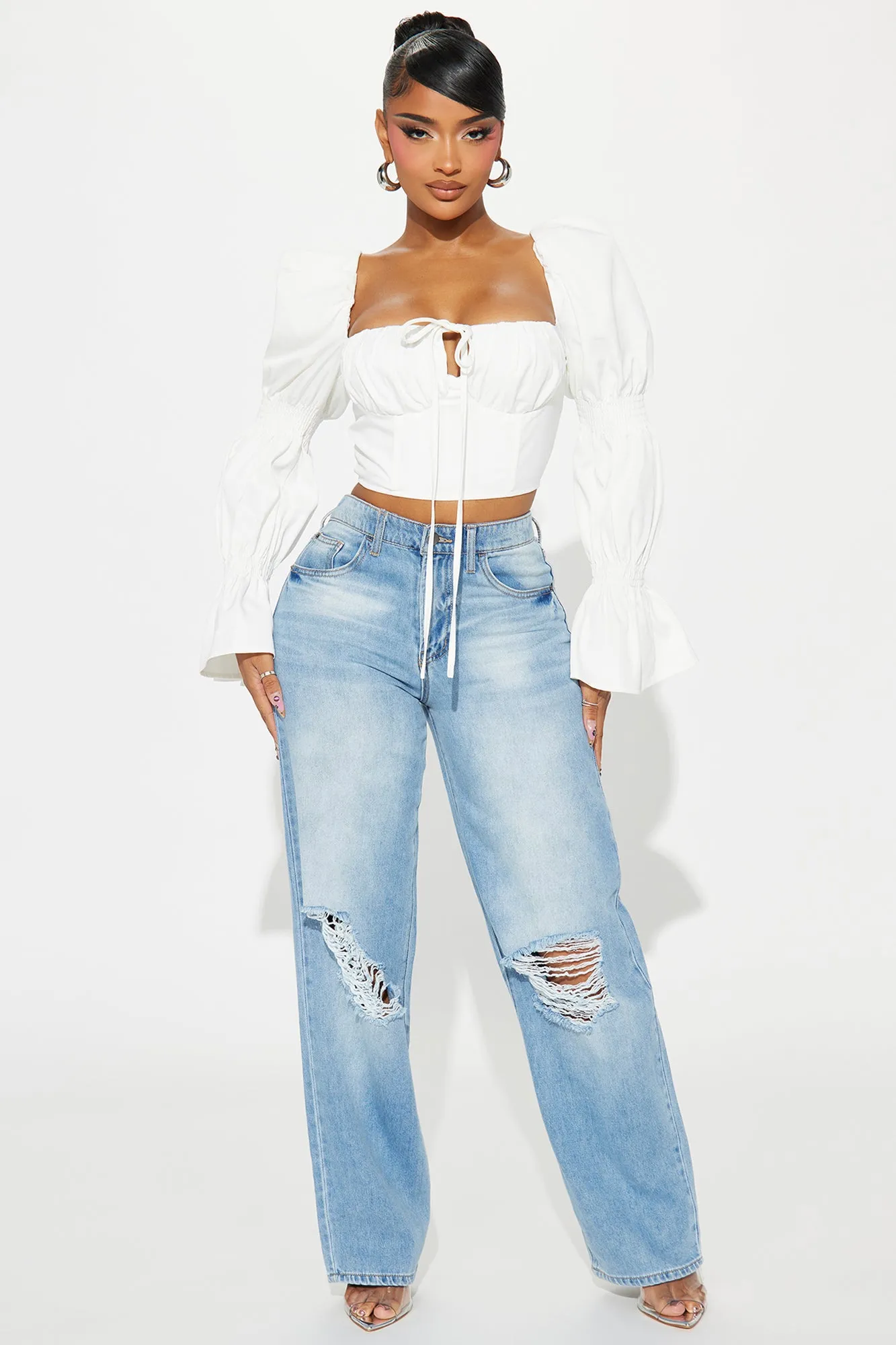 Ivy Corset Top - White