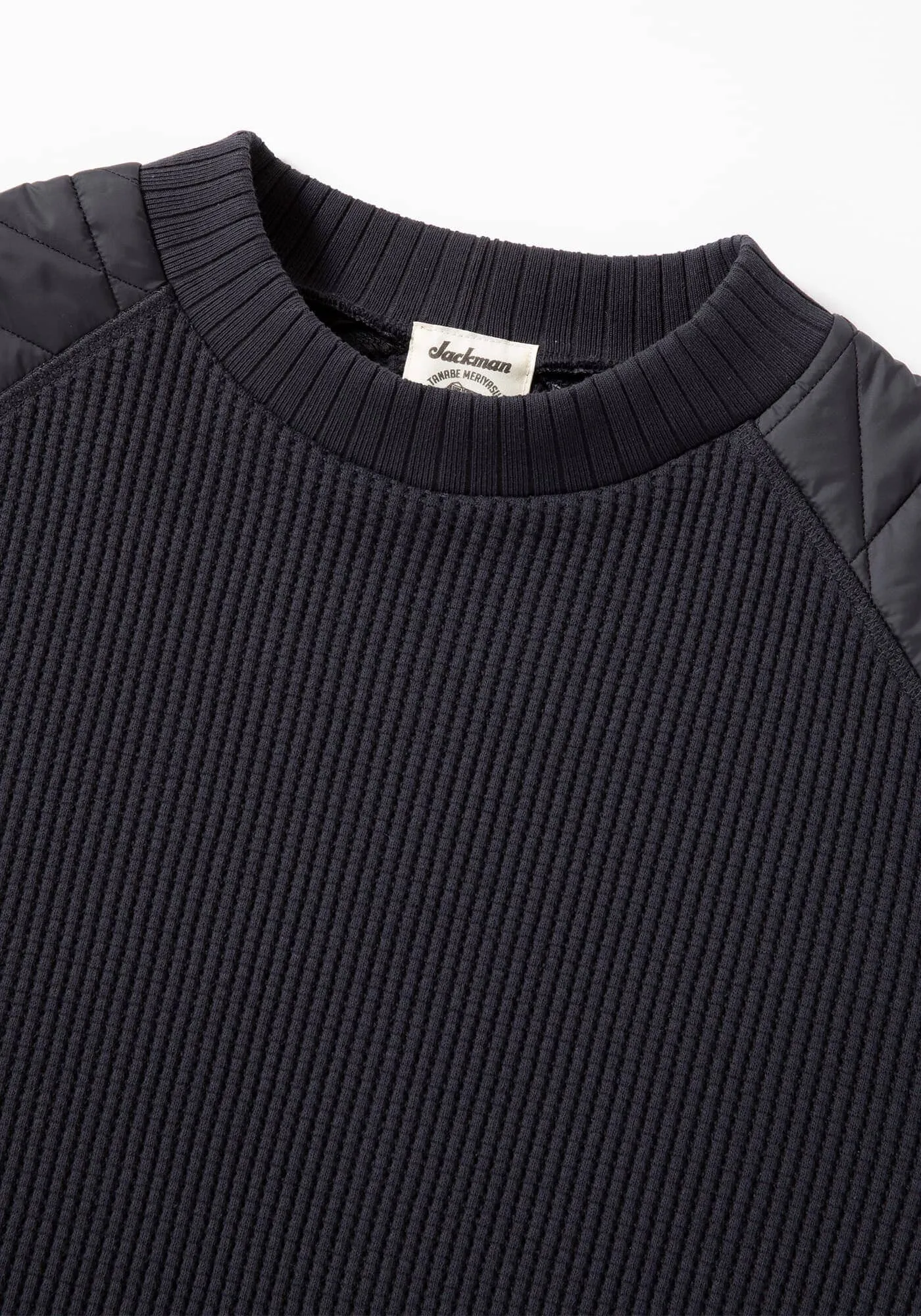 Jackman - Waffle Armored Midneck - Black