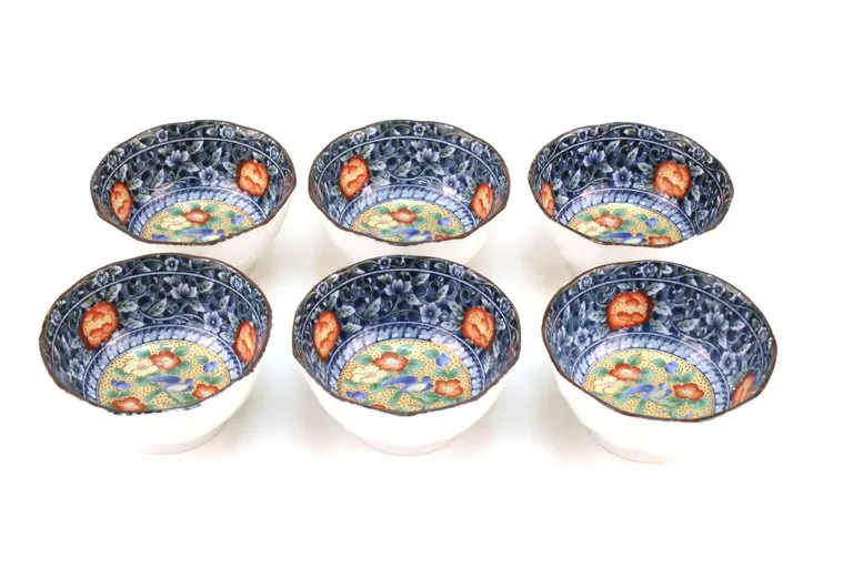 Japanese Ceramic Bowls, Set of Six