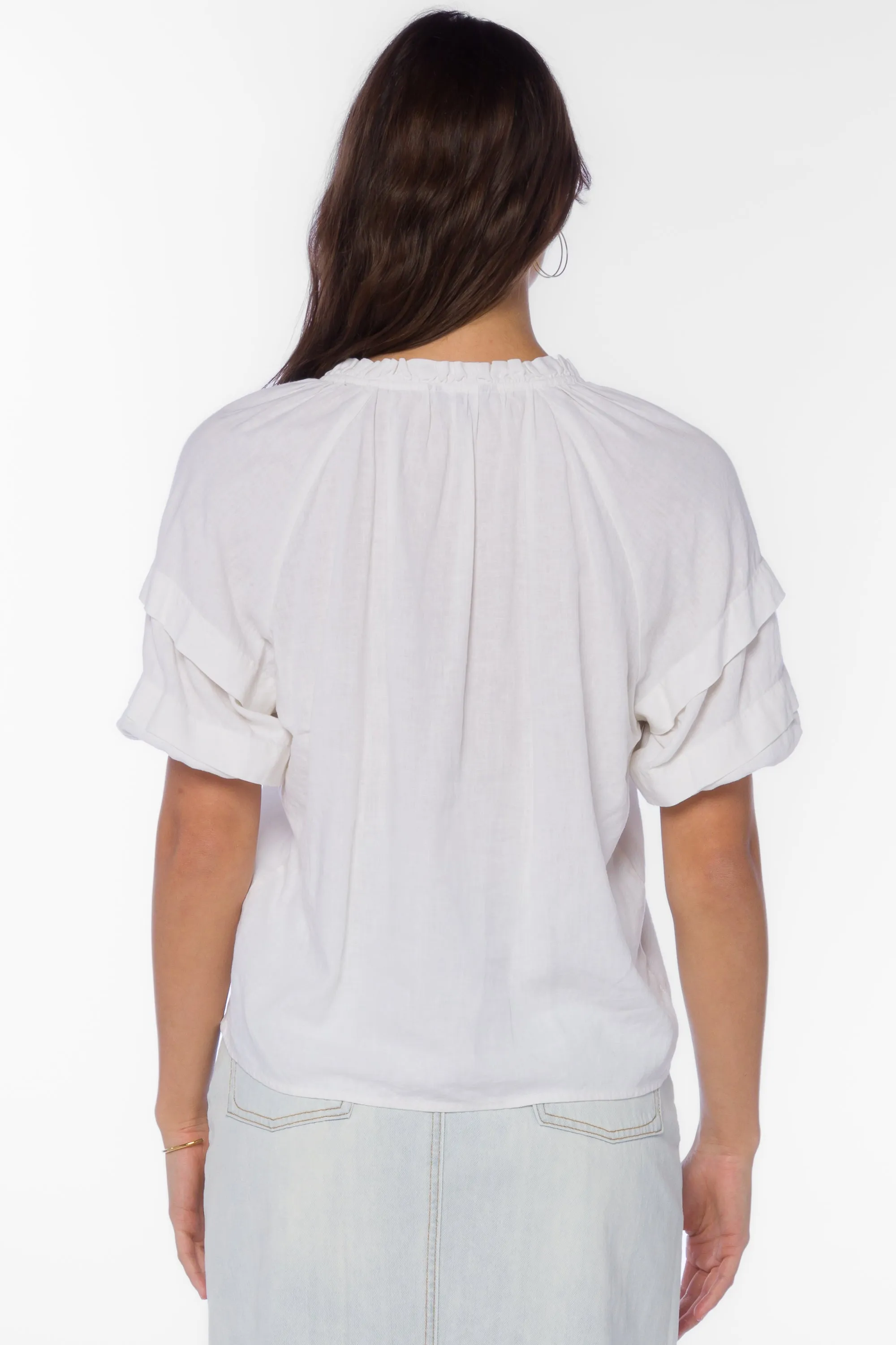 Kenna Optic White Blouse