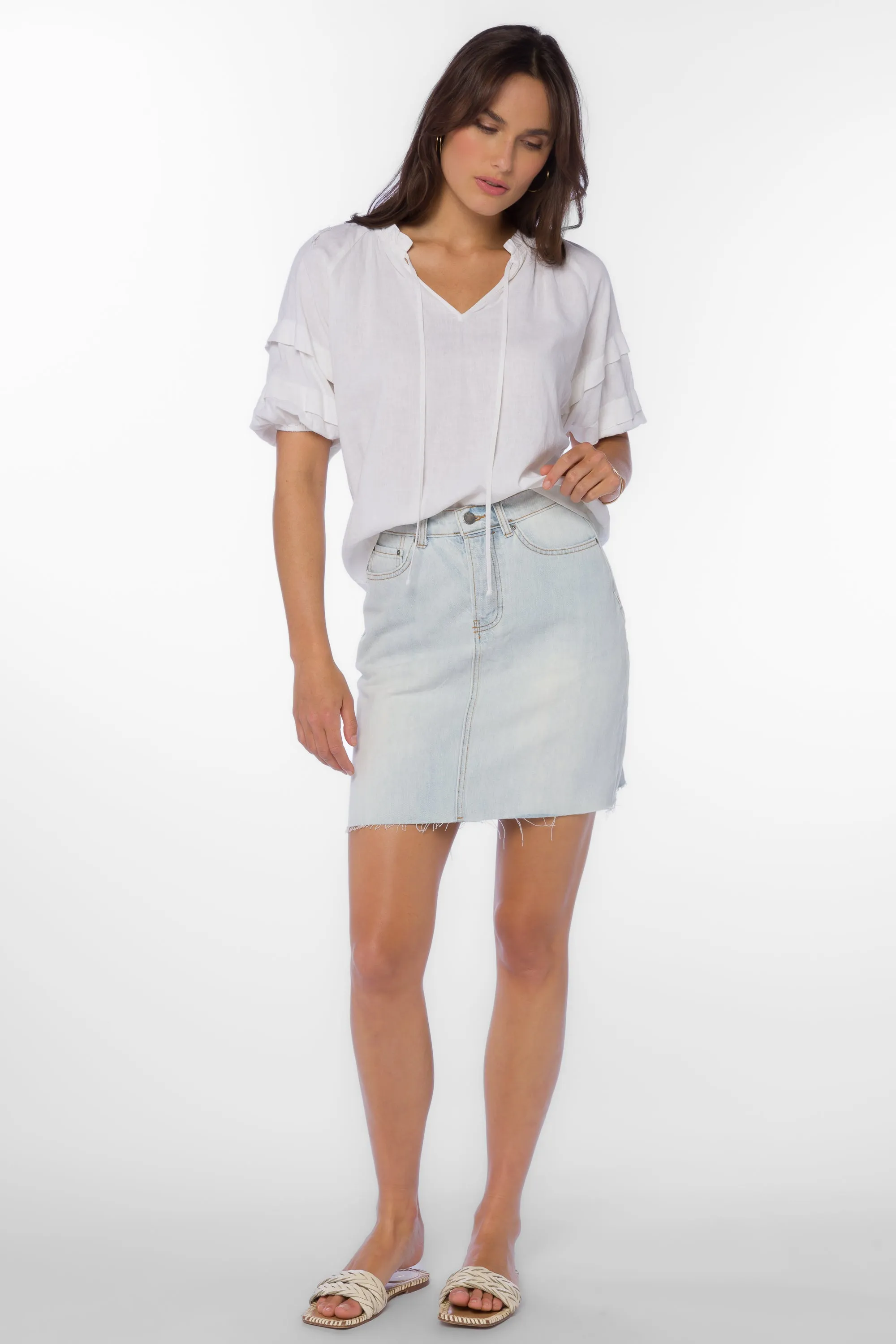 Kenna Optic White Blouse