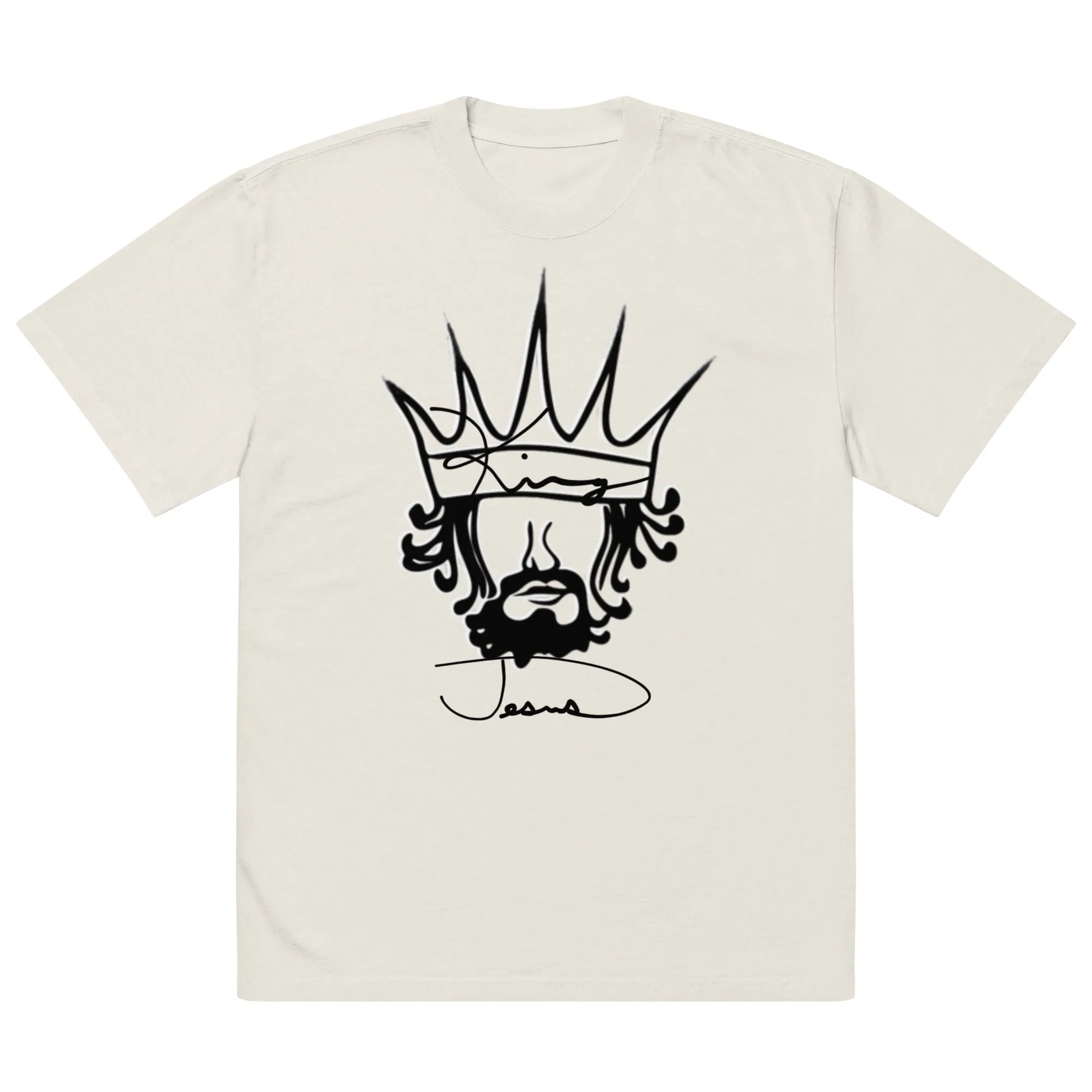 King Jesus Oversized faded t-shirt (Multiple Colors)