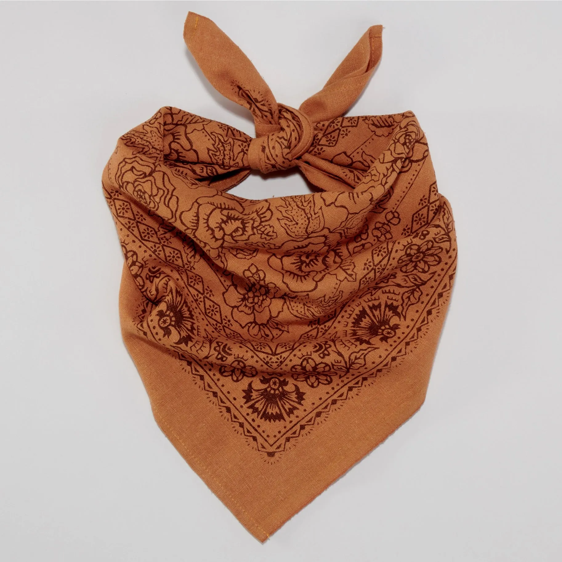 Last Chance Textiles: Raw Silk Bandana-Golden Oak