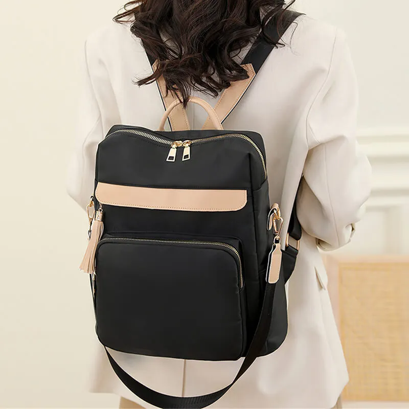 Leather Shoulder Bag, School Bag and Travel Backpack