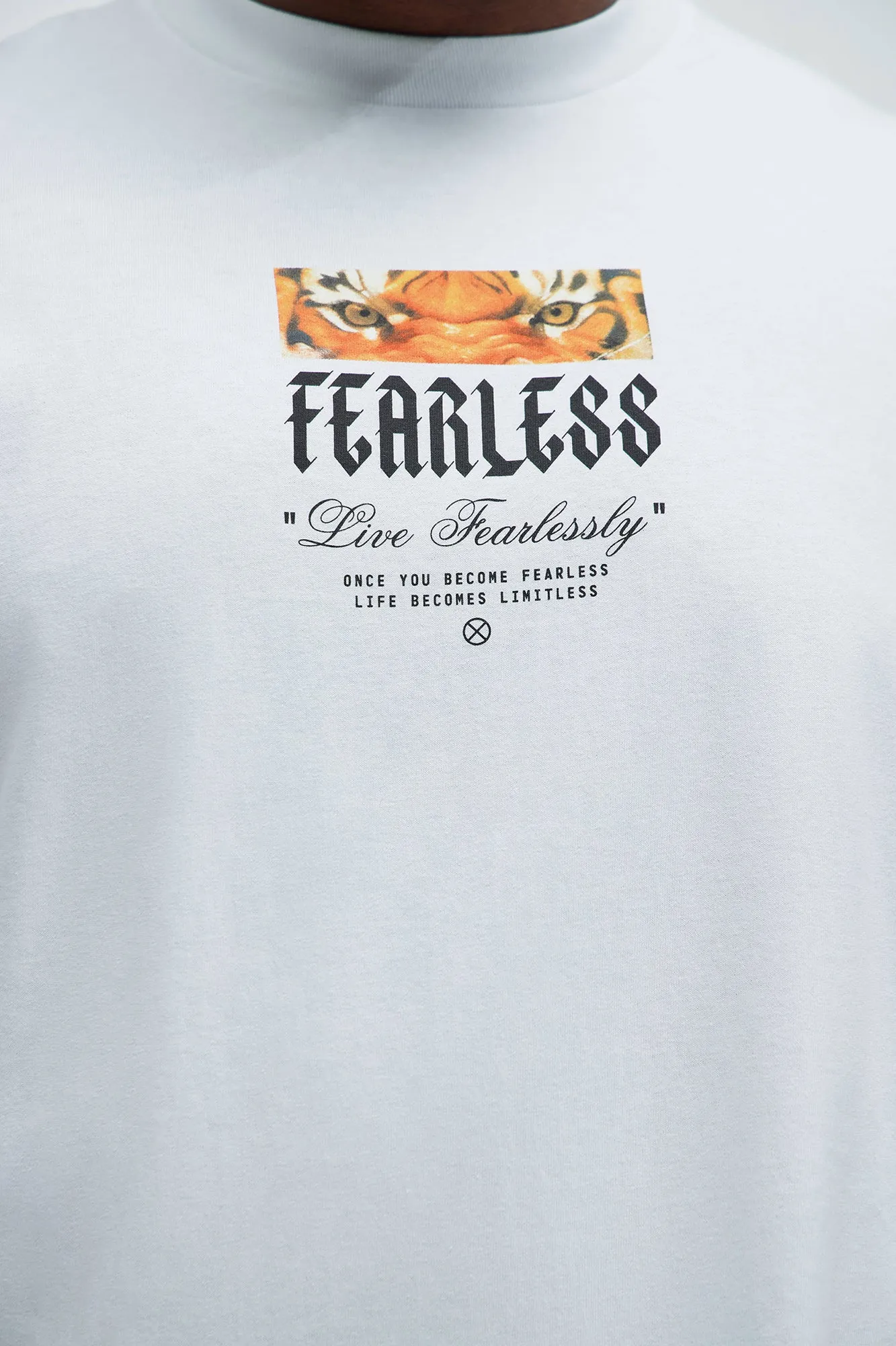 Live Fearless Short Sleeve Tee - White