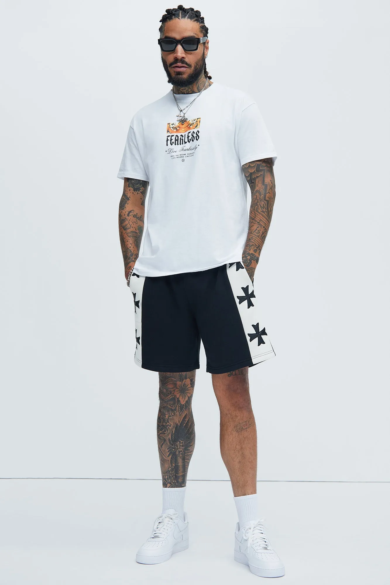 Live Fearless Short Sleeve Tee - White