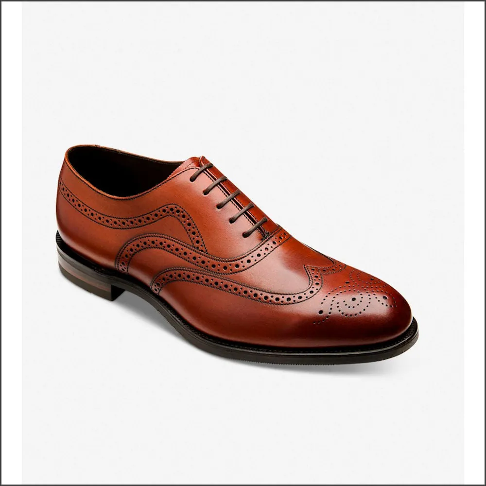 Loake Castlegate Seared Mahogany premium Calf Leather brogue*