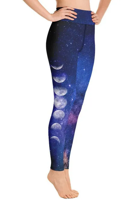 Lunar Phases Yoga Leggings