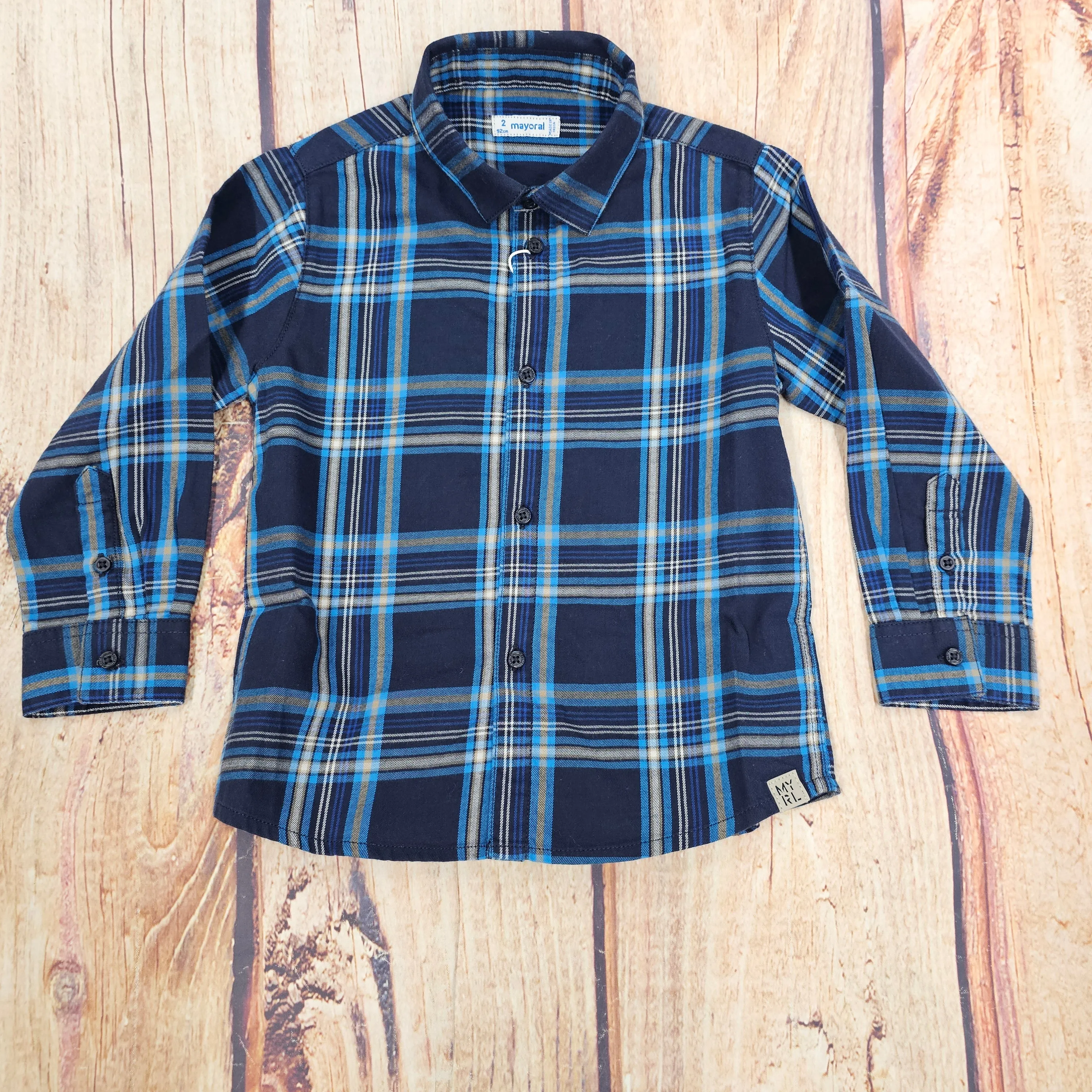 MAYORAL LS CHECKED SHIRT 4115