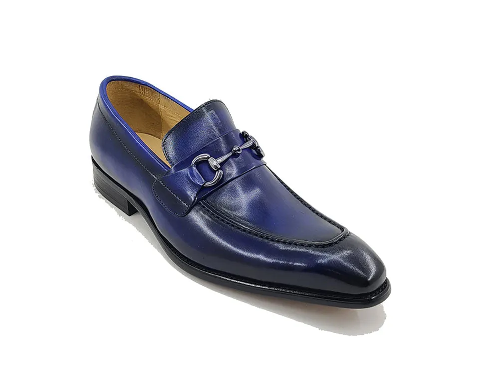 Men's Burnished Signature Buckle Loafer