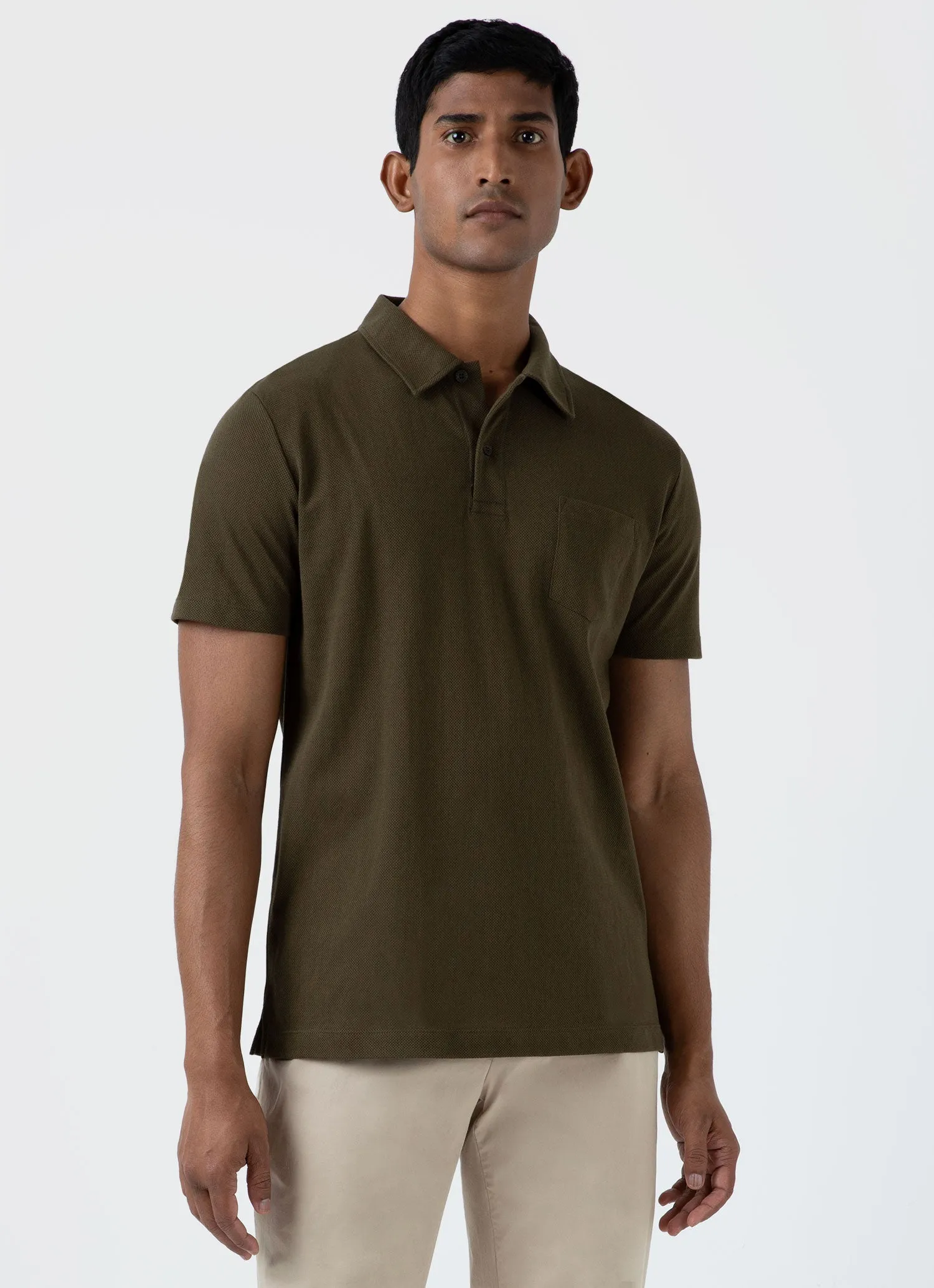 Men's Riviera Polo Shirt in Dark Olive