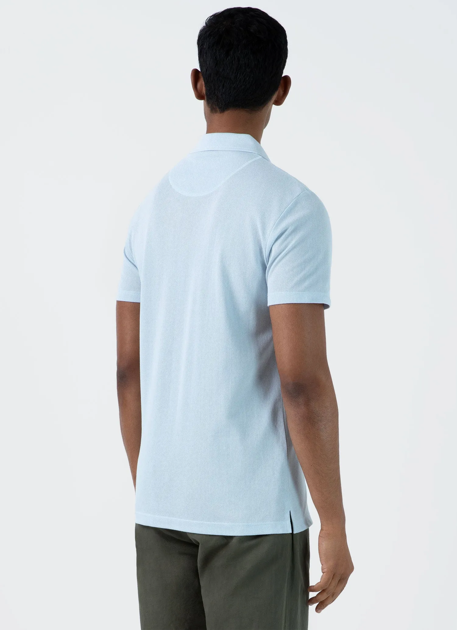 Men's Riviera Polo Shirt in Light Blue