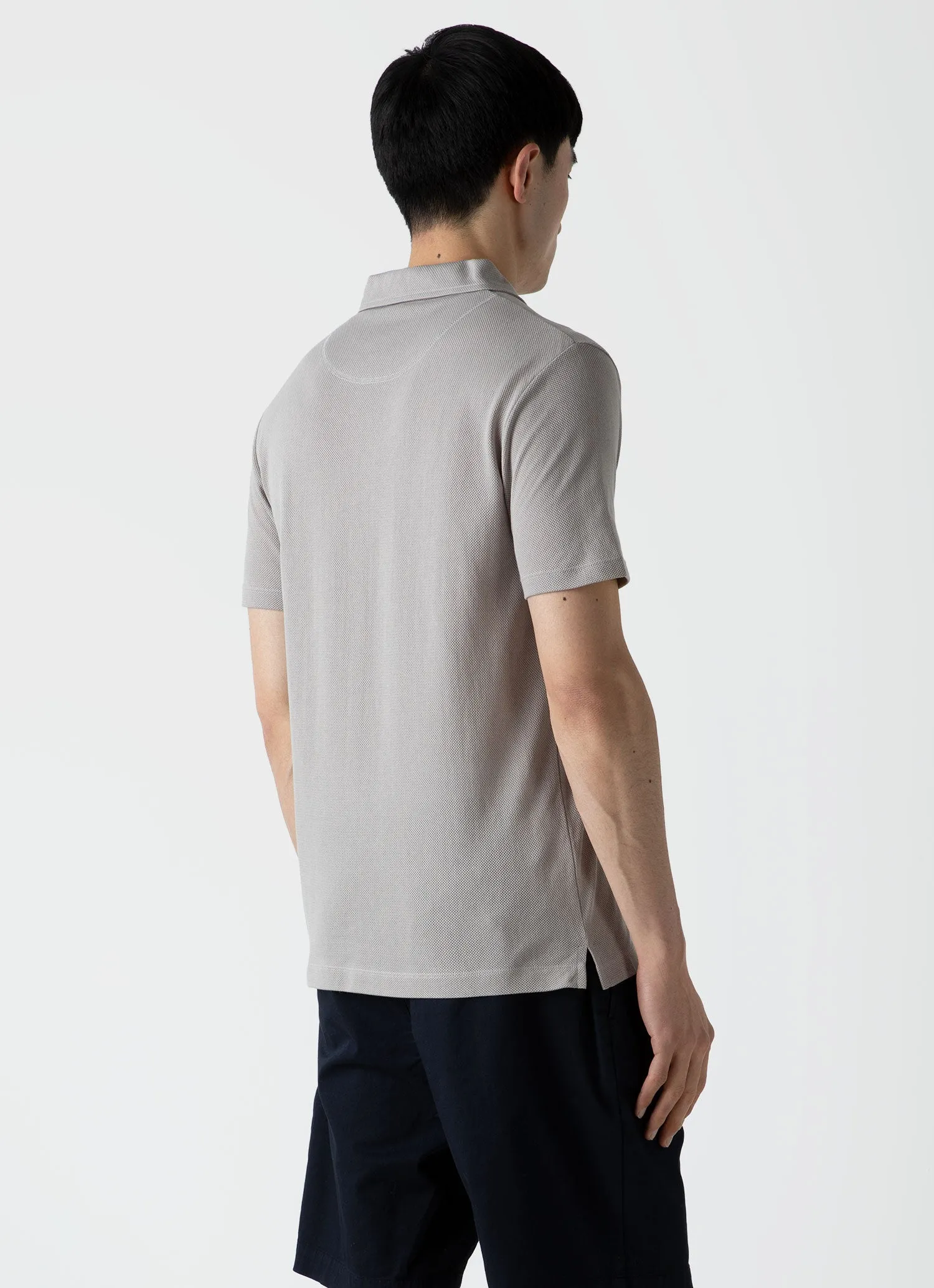 Men's Riviera Polo Shirt in Mid Grey