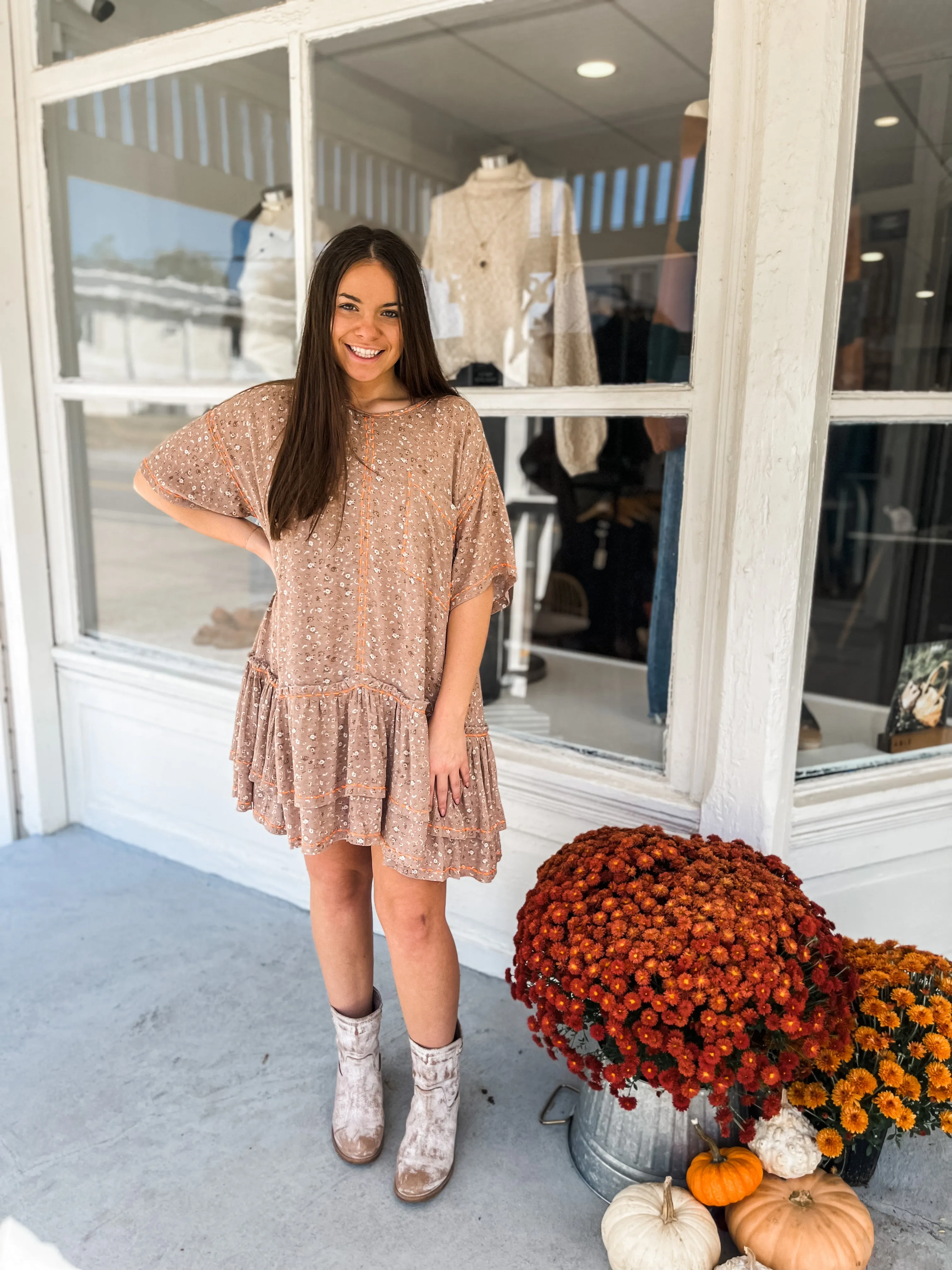 Mesmerizing Floral Mini Dress