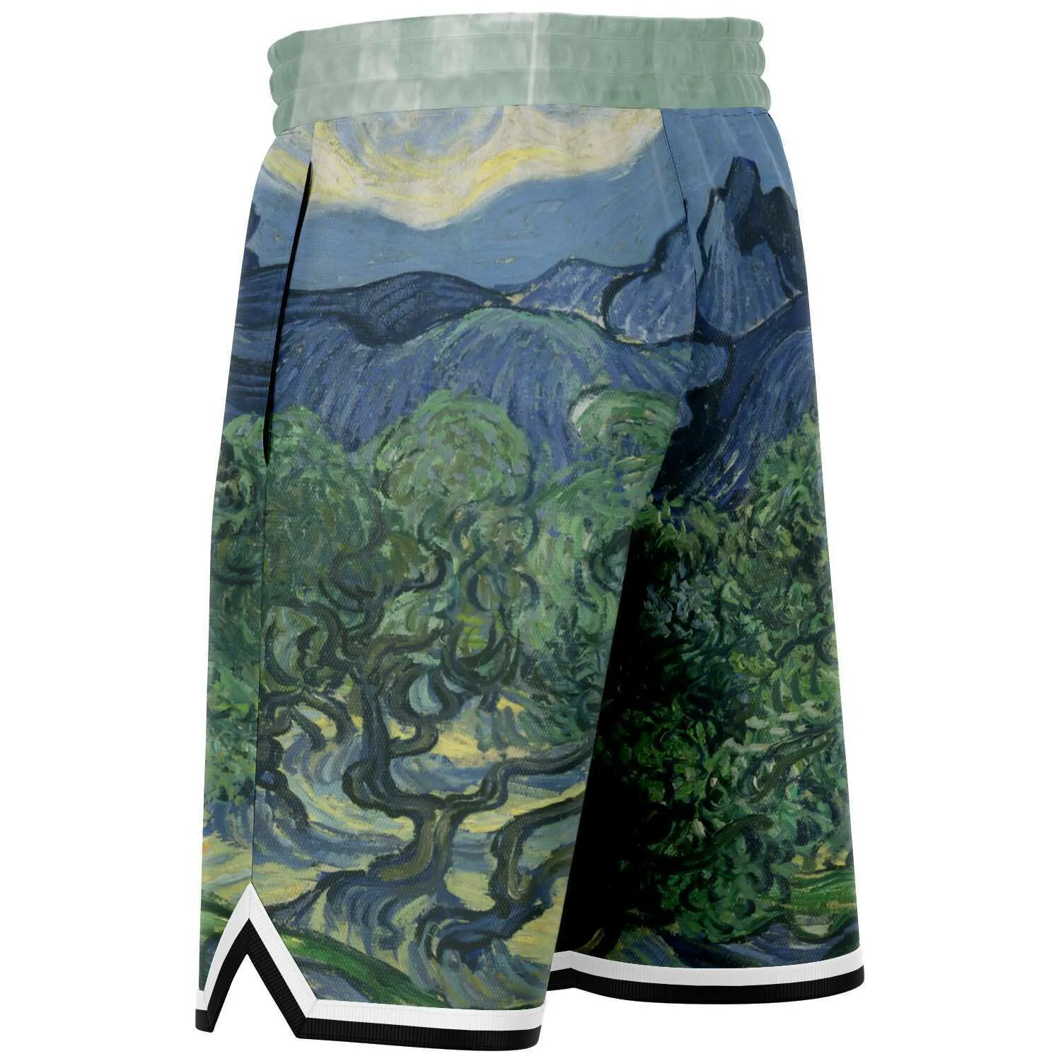 Midnight Moon Unisex Basketball Shorts