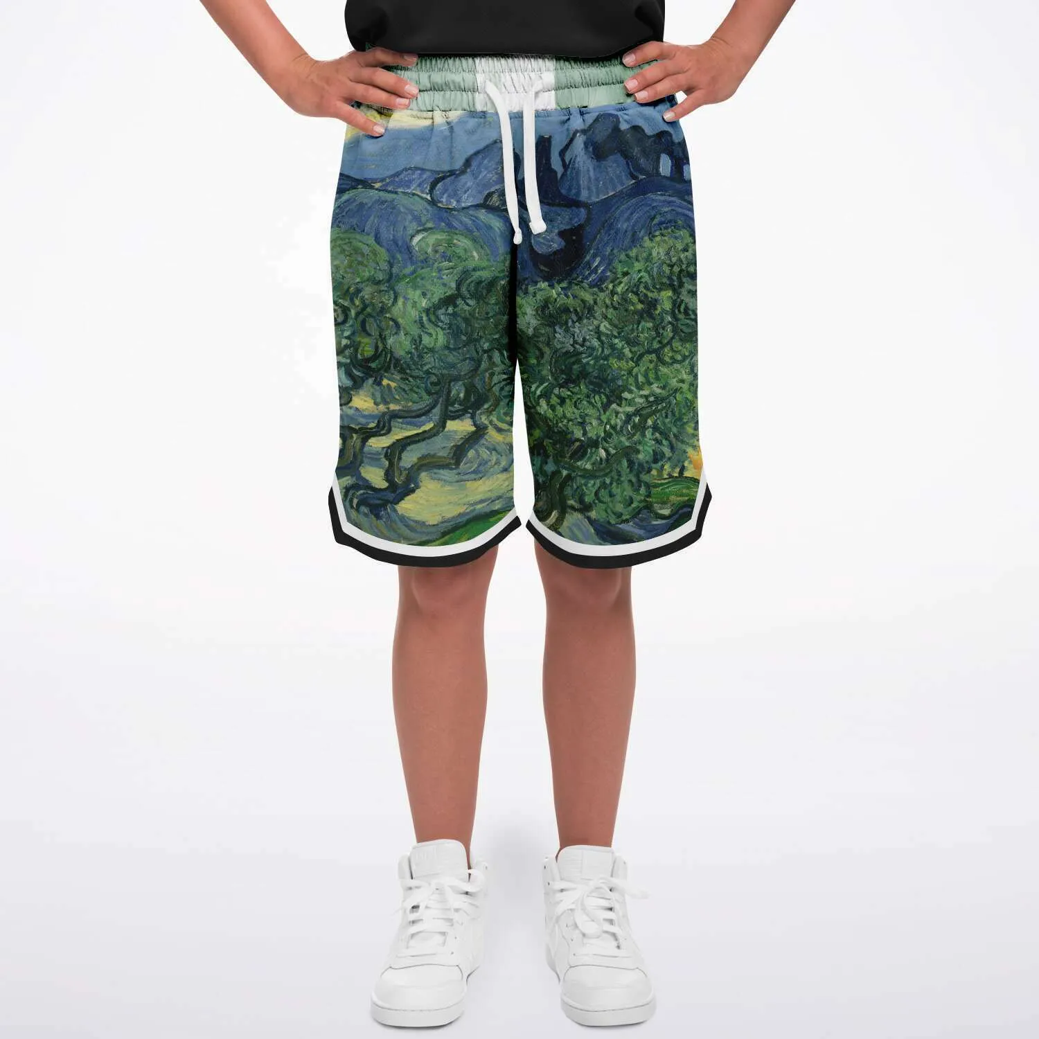 Midnight Moon Unisex Basketball Shorts