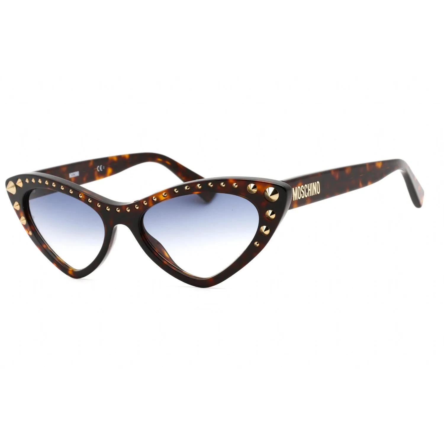 Moschino MOS093/S Sunglasses HVN / DK BLUE SF Women's