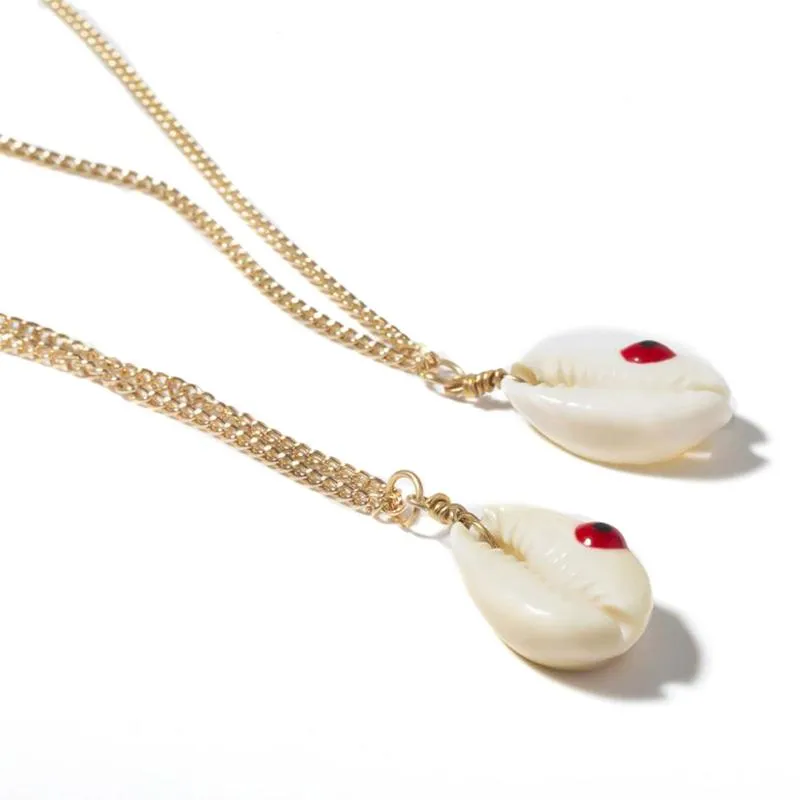 Multilayer Stone and Gold Chain Necklace with Puka Shell