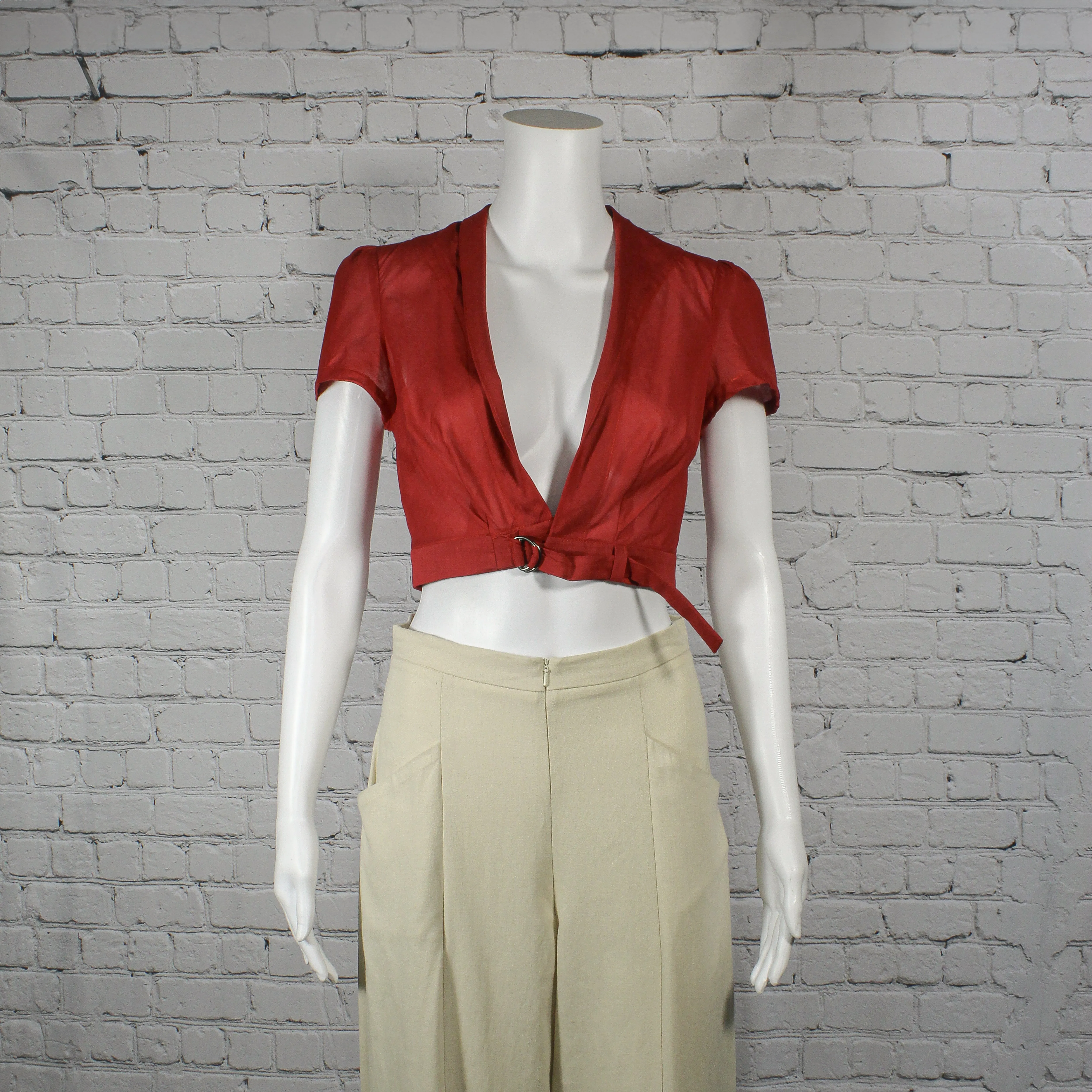 NEW! Majorelle Jacket in Red Japanese Lawn by Kim Schalk