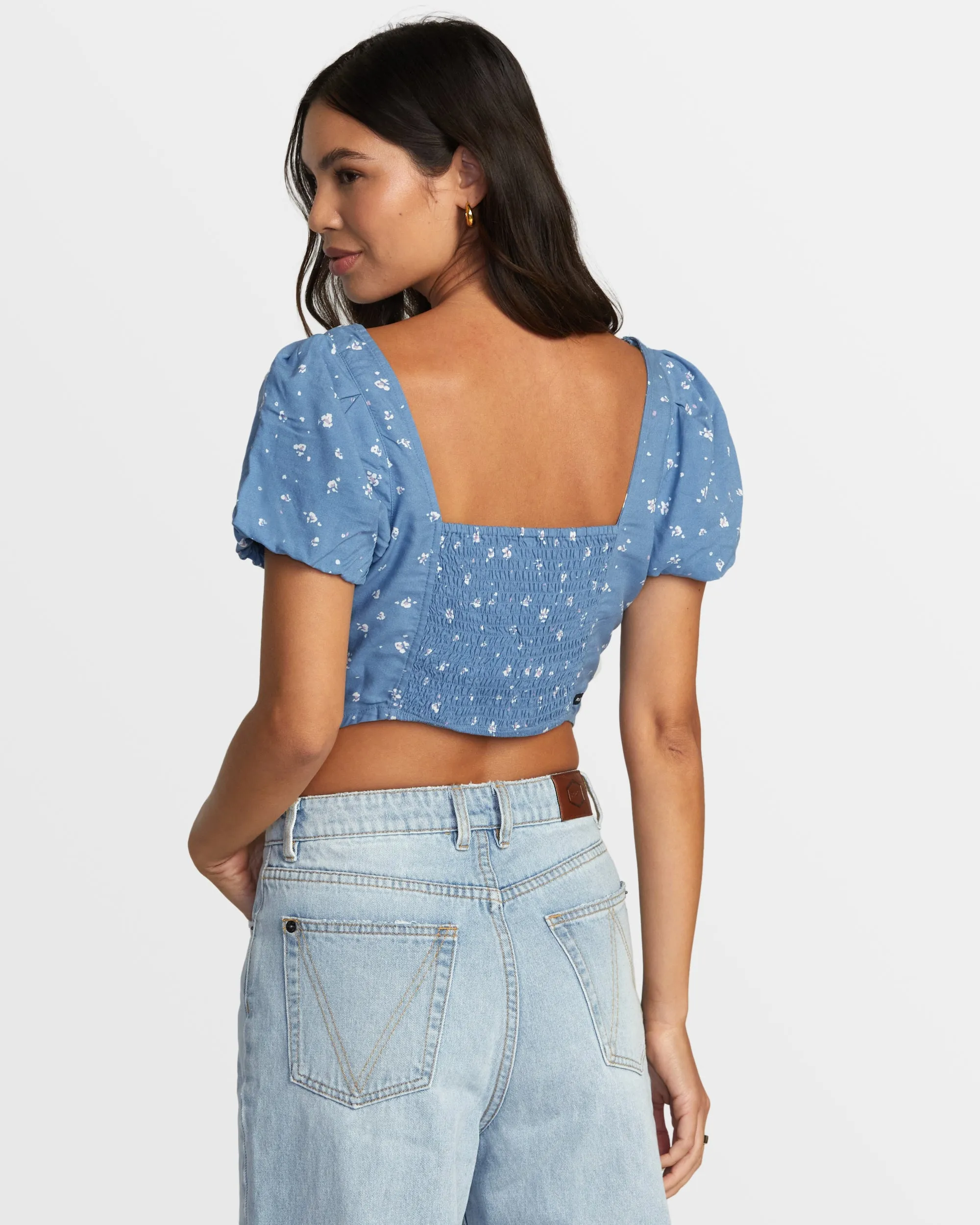 Nova Crop Top - Coronet Blue