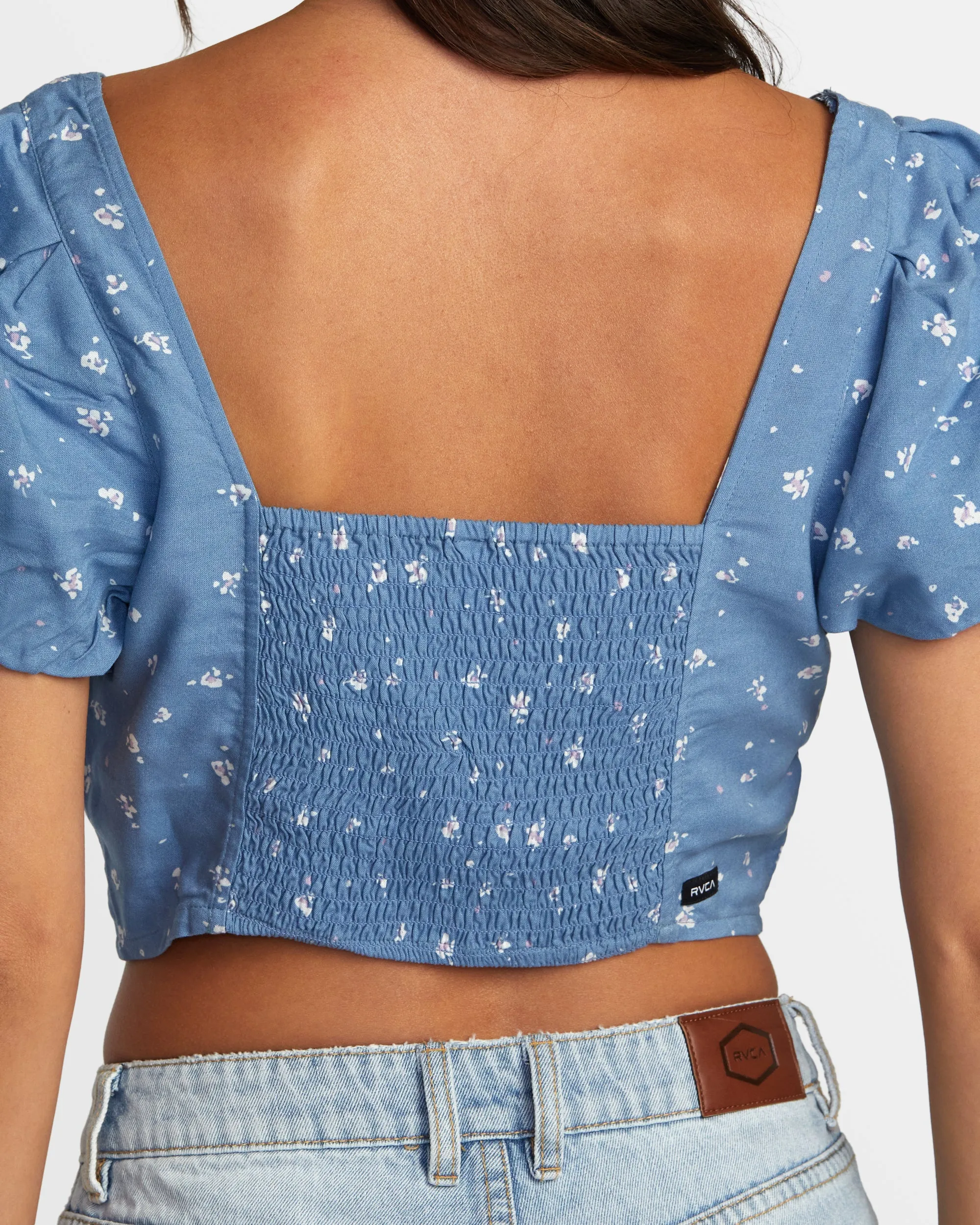 Nova Crop Top - Coronet Blue