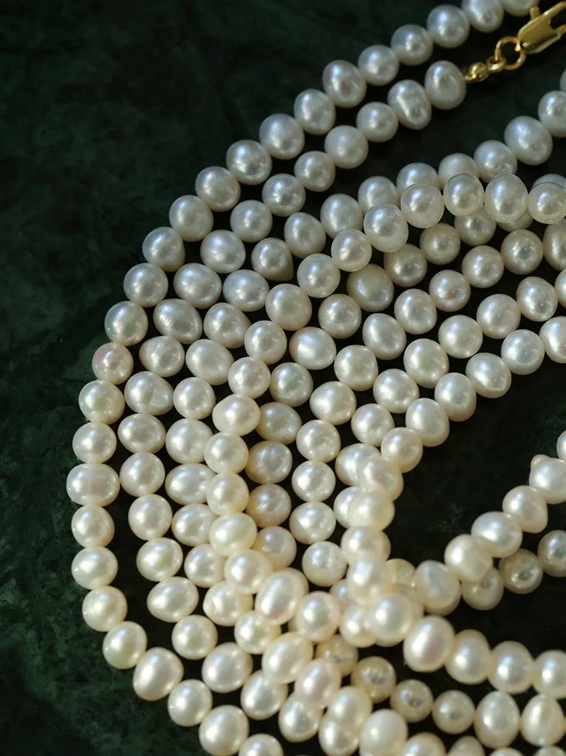 Opera Strand Barqoue Pearl Necklace