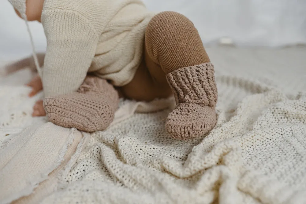 Organic cotton Tall cotton booties