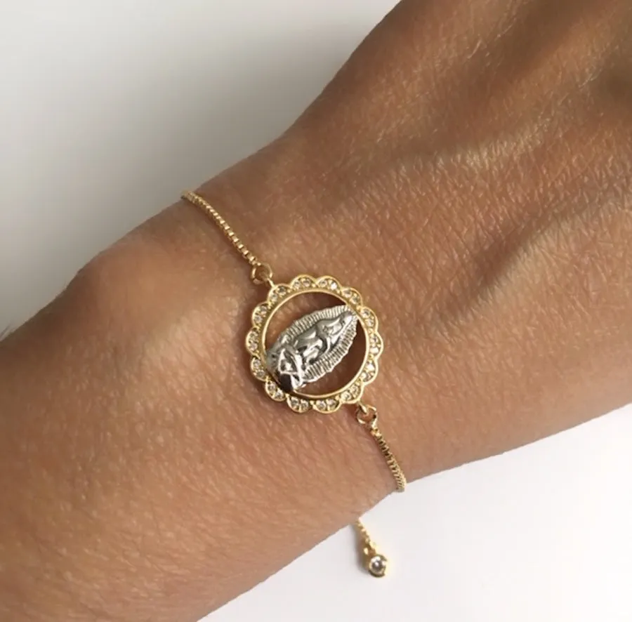 Our Lady of Guadalupe Gold Plated Bracelet for Women