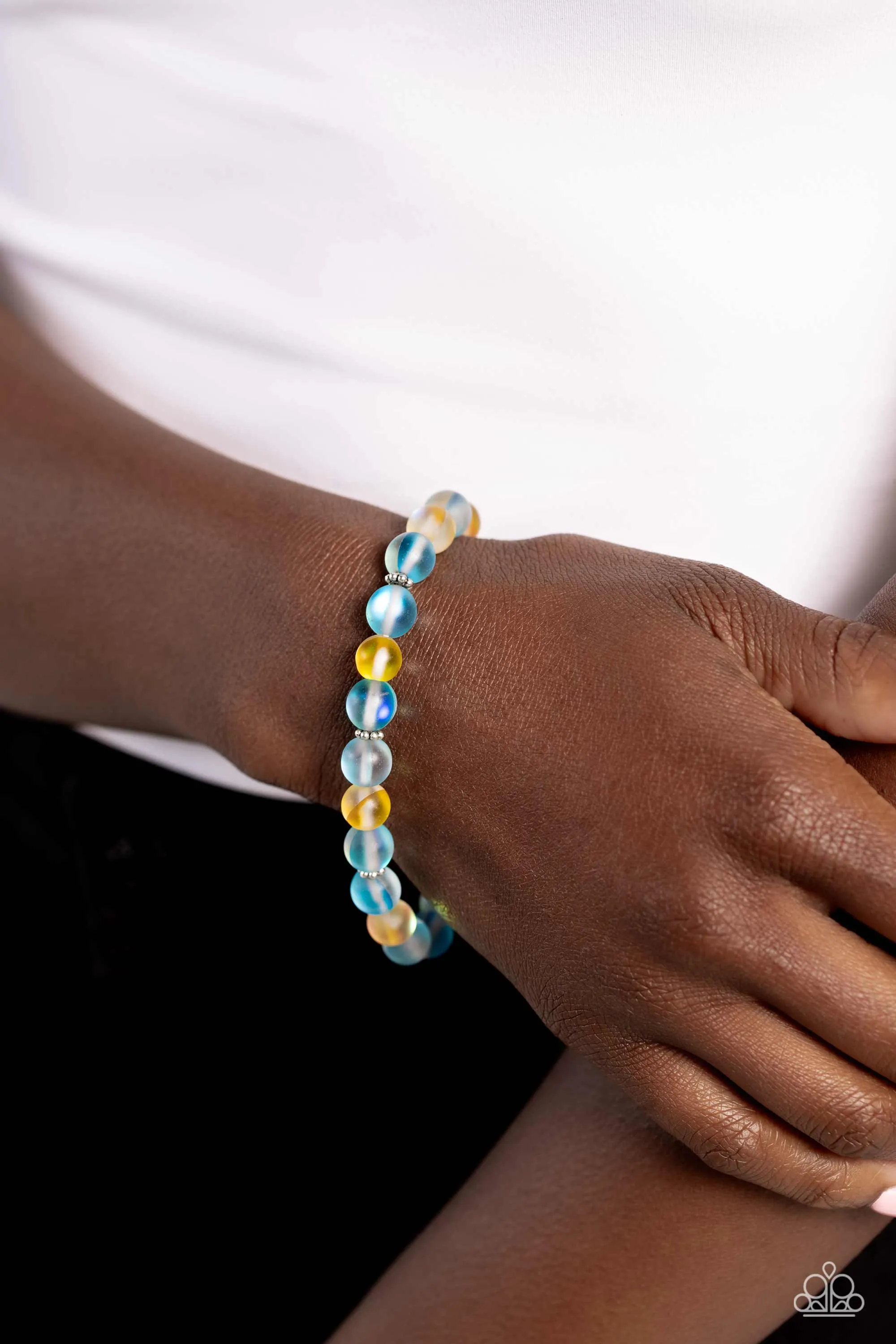 Paparazzi Clear Craze Blue Bracelet