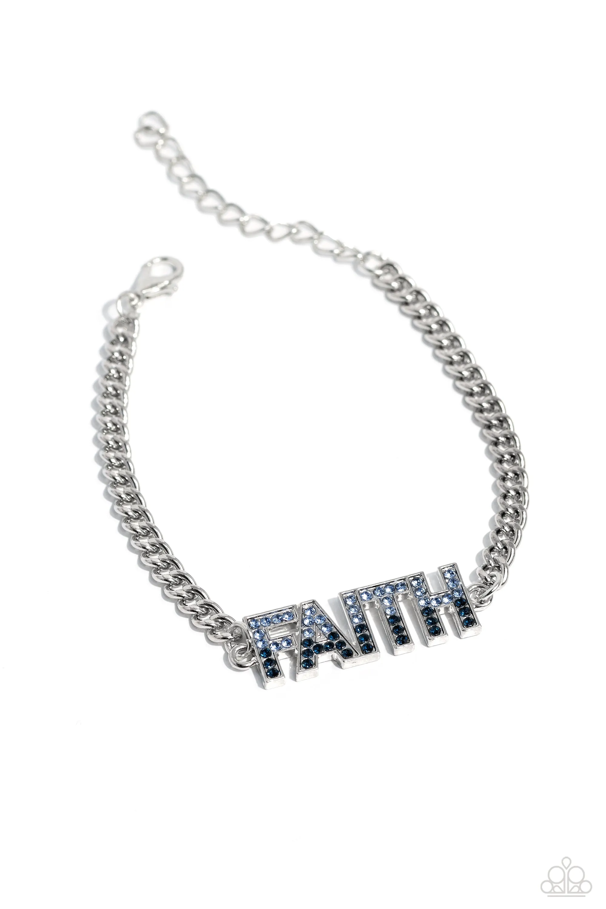 Paparazzi Faithful Finish Blue Bracelet