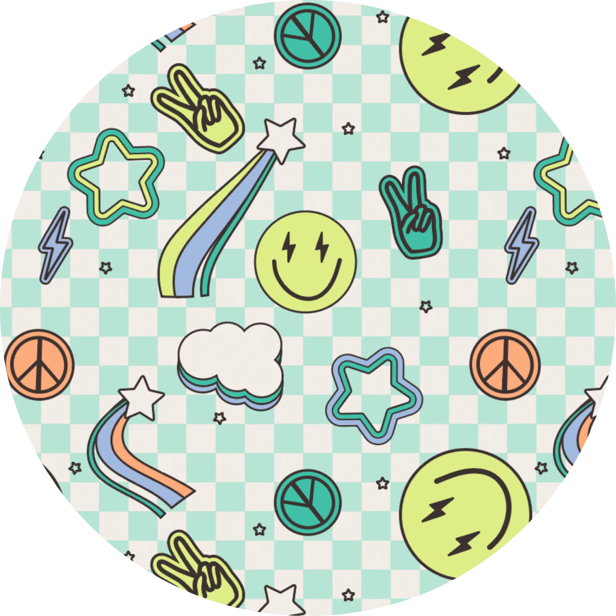 Peace, Love, and Good Dreams Crib Sheet