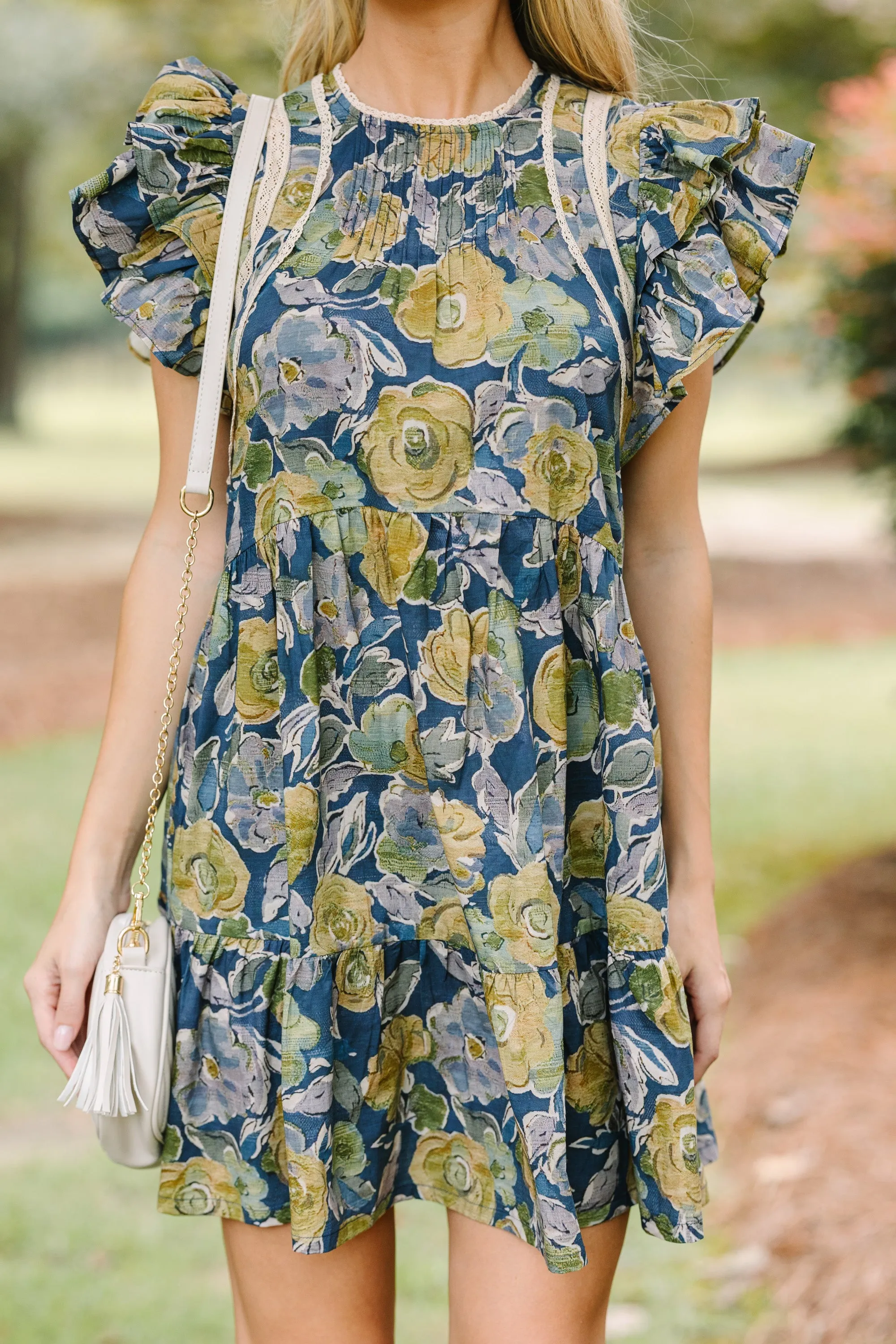 Pinch: Where You Go Navy Blue Floral Dress