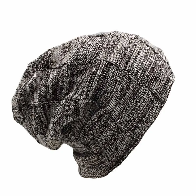 Plaid Thick Wool Beanie, Skullie or Knit Hat