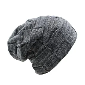 Plaid Thick Wool Beanie, Skullie or Knit Hat