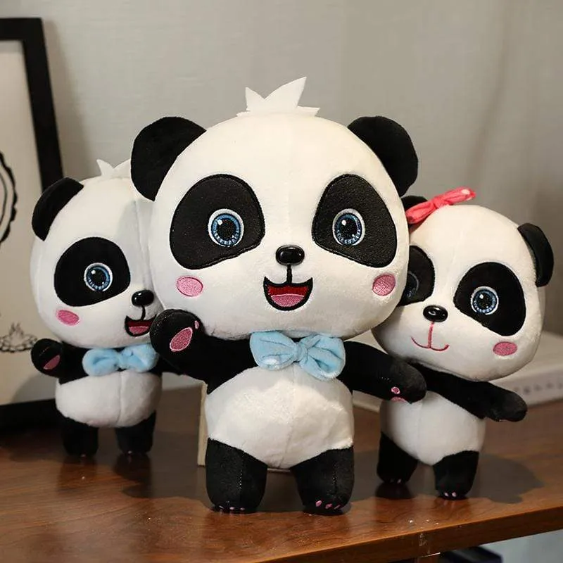 Plush Toys Animal Baby Kawai Plushie Birthday Gift Soft Funny Peluch Dolls Panda Pillows For Sofa Household Flik Blue Smiley