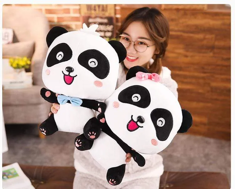 Plush Toys Animal Baby Kawai Plushie Birthday Gift Soft Funny Peluch Dolls Panda Pillows For Sofa Household Flik Blue Smiley