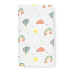 Rainbow & Sky - Soft Bamboo Cotton Muslin Swaddle -Towel