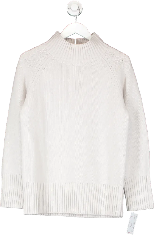 REISS White Roll Neck Jumper UK S