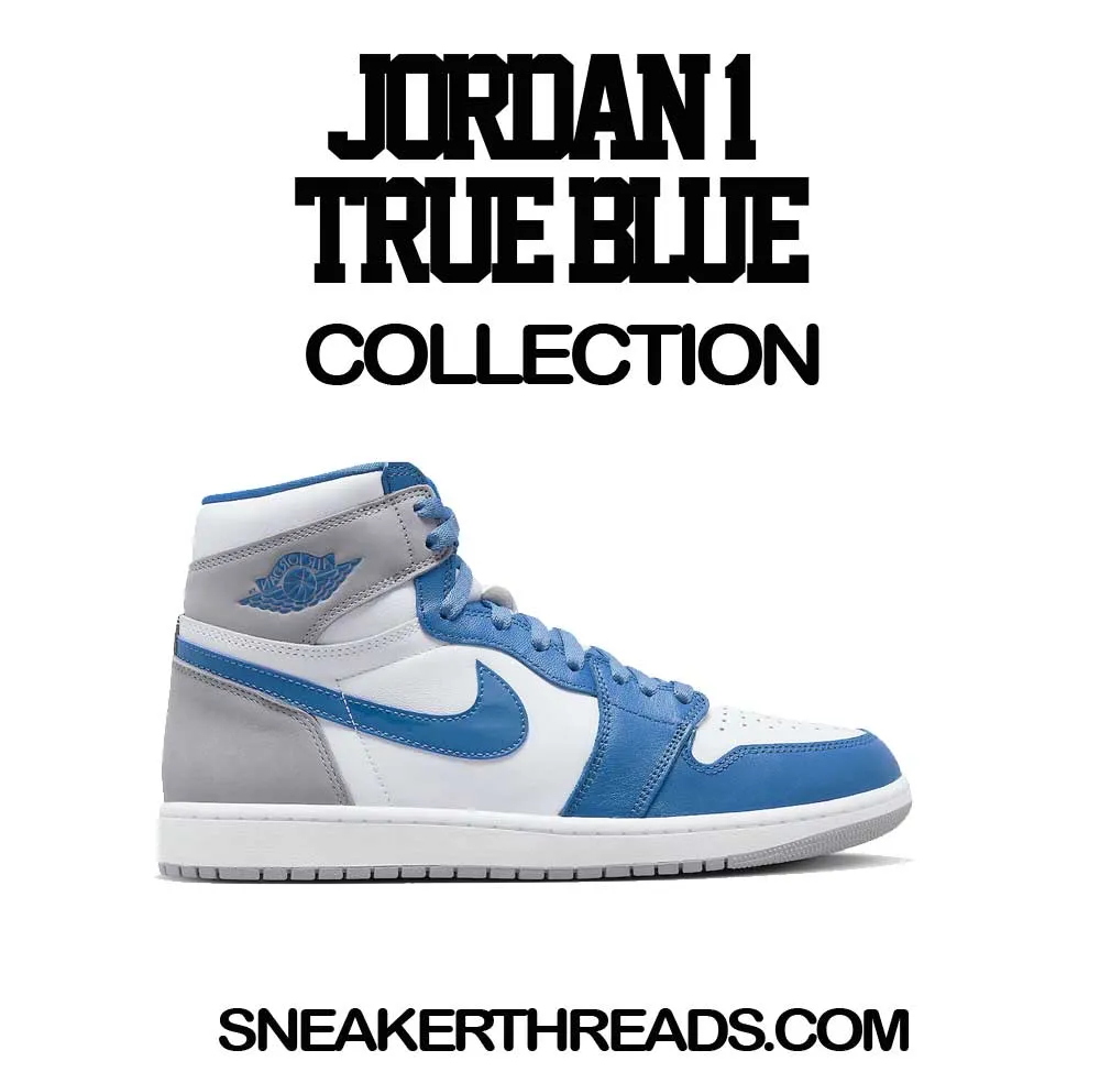 Retro 1 True Blue Shirt - Clean Pair - Blue