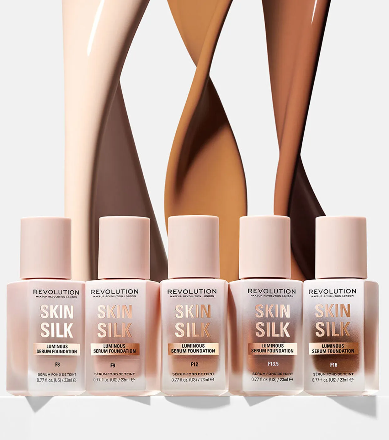 Revolution - Base de maquillaje Skin Silk Serum Foundation - F10