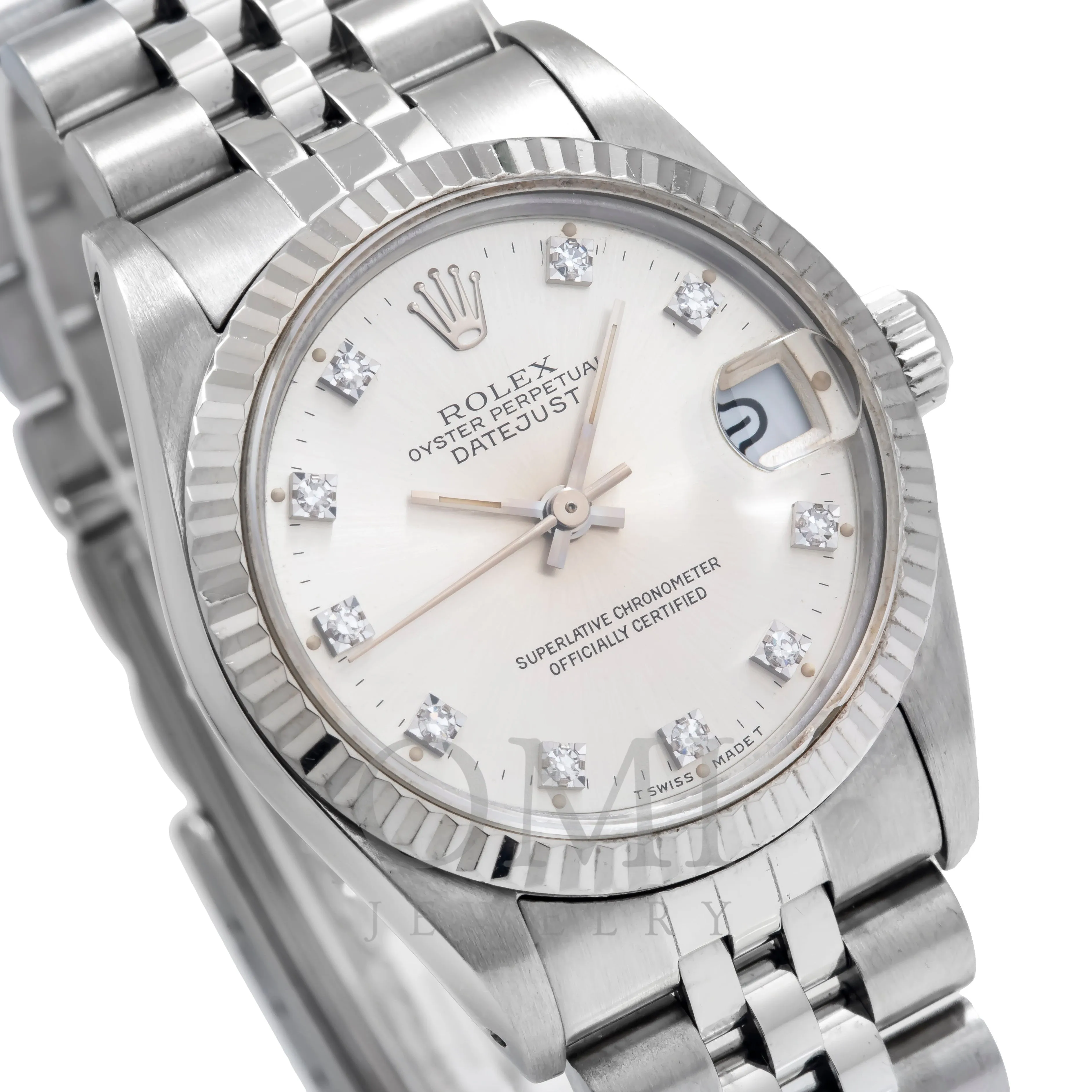 Rolex Datejust 68274 31MM Silver Diamond Dial With Jubilee Bracelet