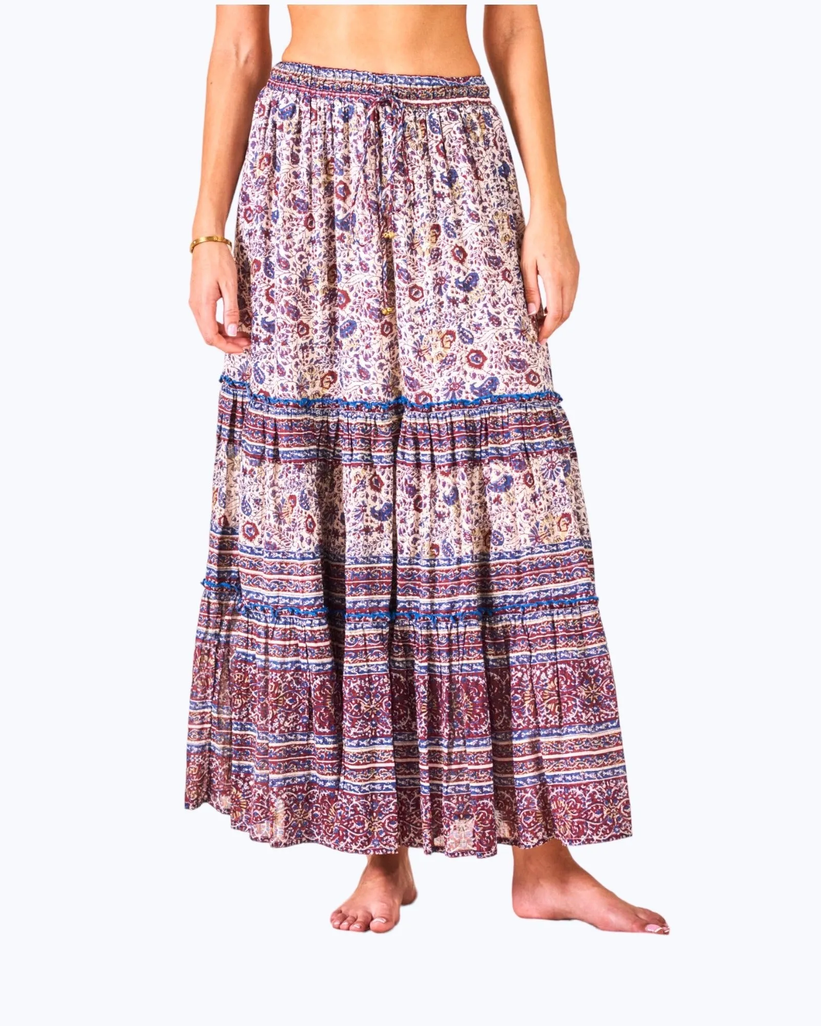 ROSA Maxi Skirt | Floral Print