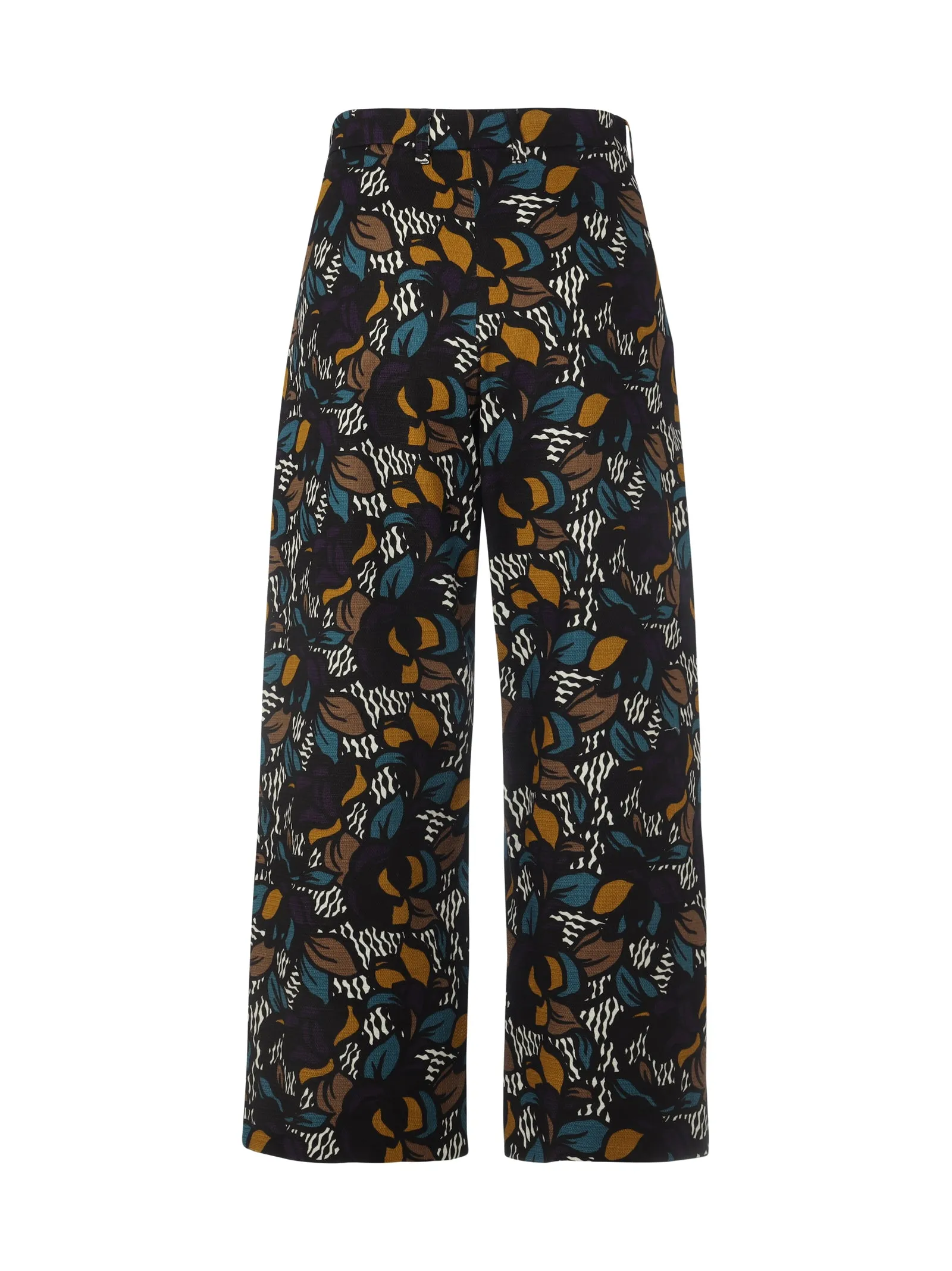 'S Max Mara Floral Print Wide-Leg Trousers