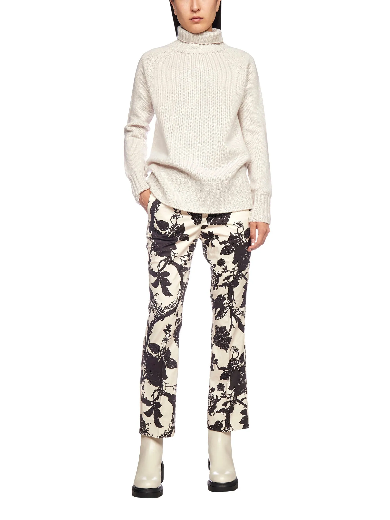 'S Max Mara Floral Printed Pants