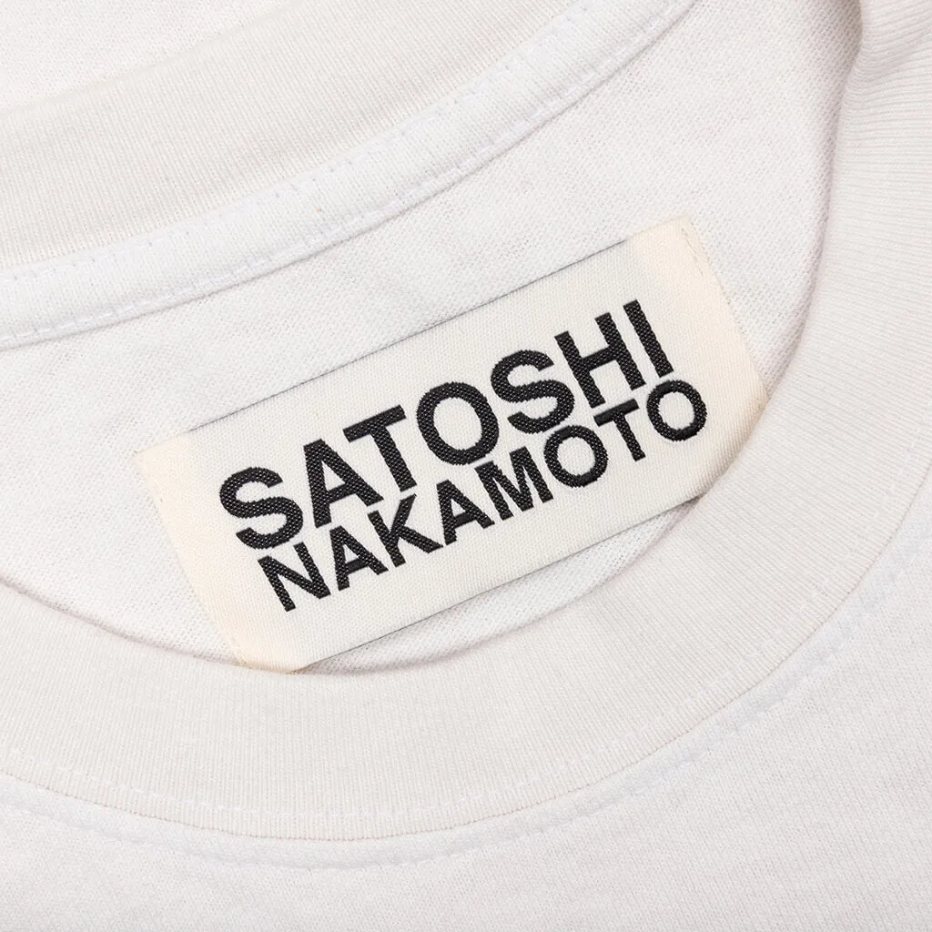 Satoshi Logo Tee - White