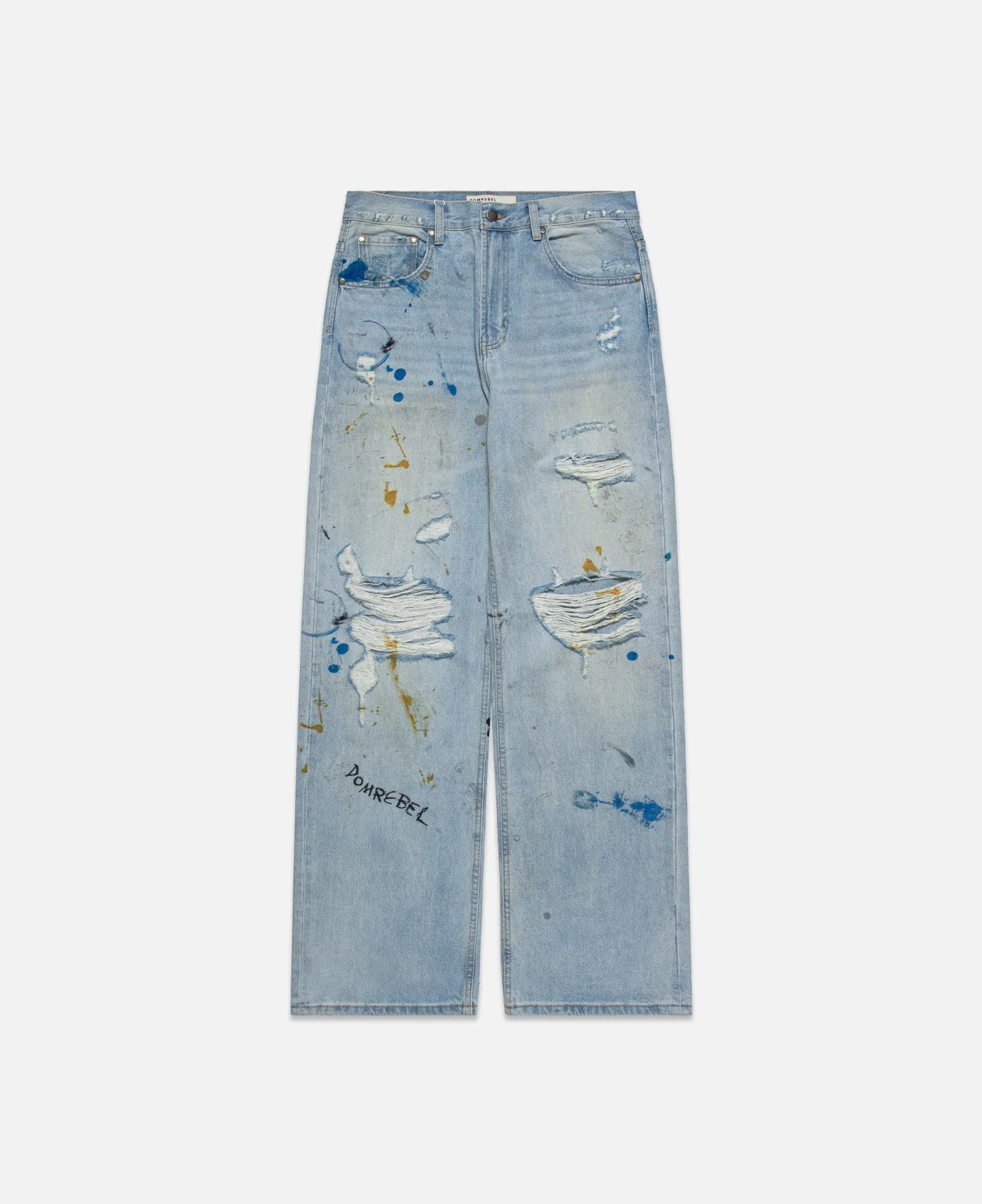 Scuff Bootcut Jeans (Blue)