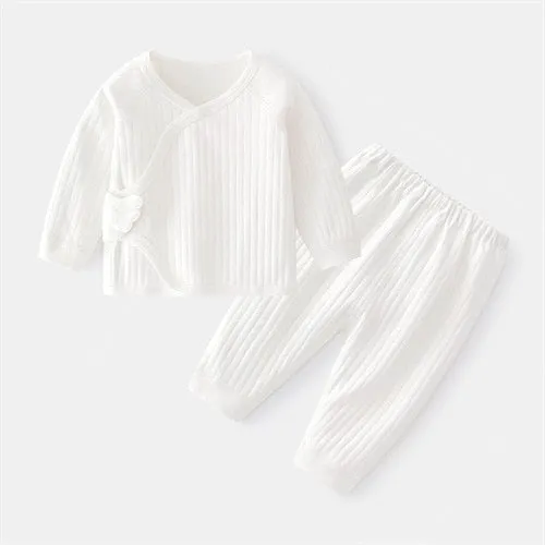 Serenely Solid Snuggles: Luxe Cotton Baby Ensemble