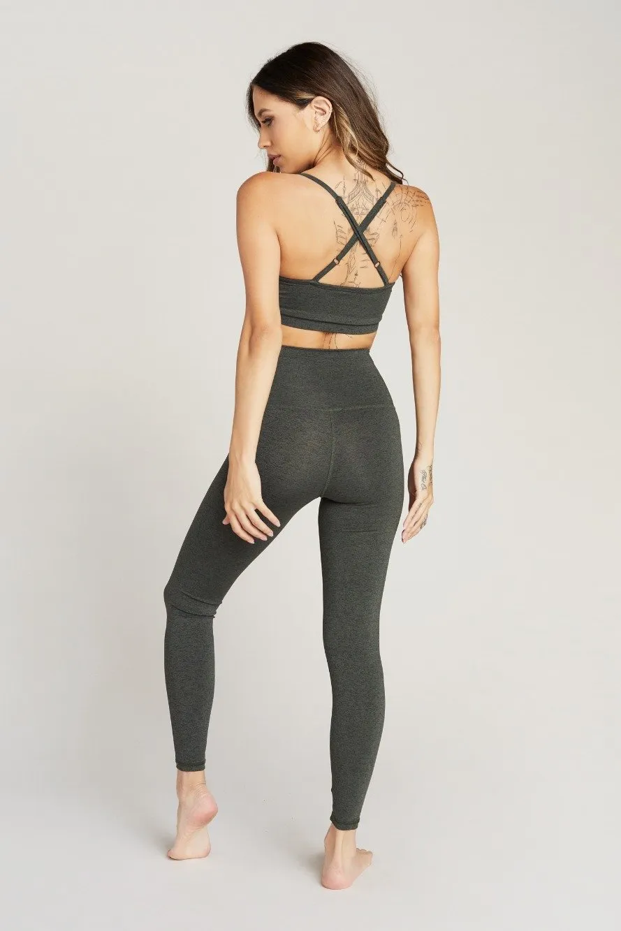 Strut This Max Ankle Legging Olive Speckle