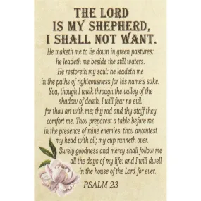 The Lord is my Shephard Prayer Card