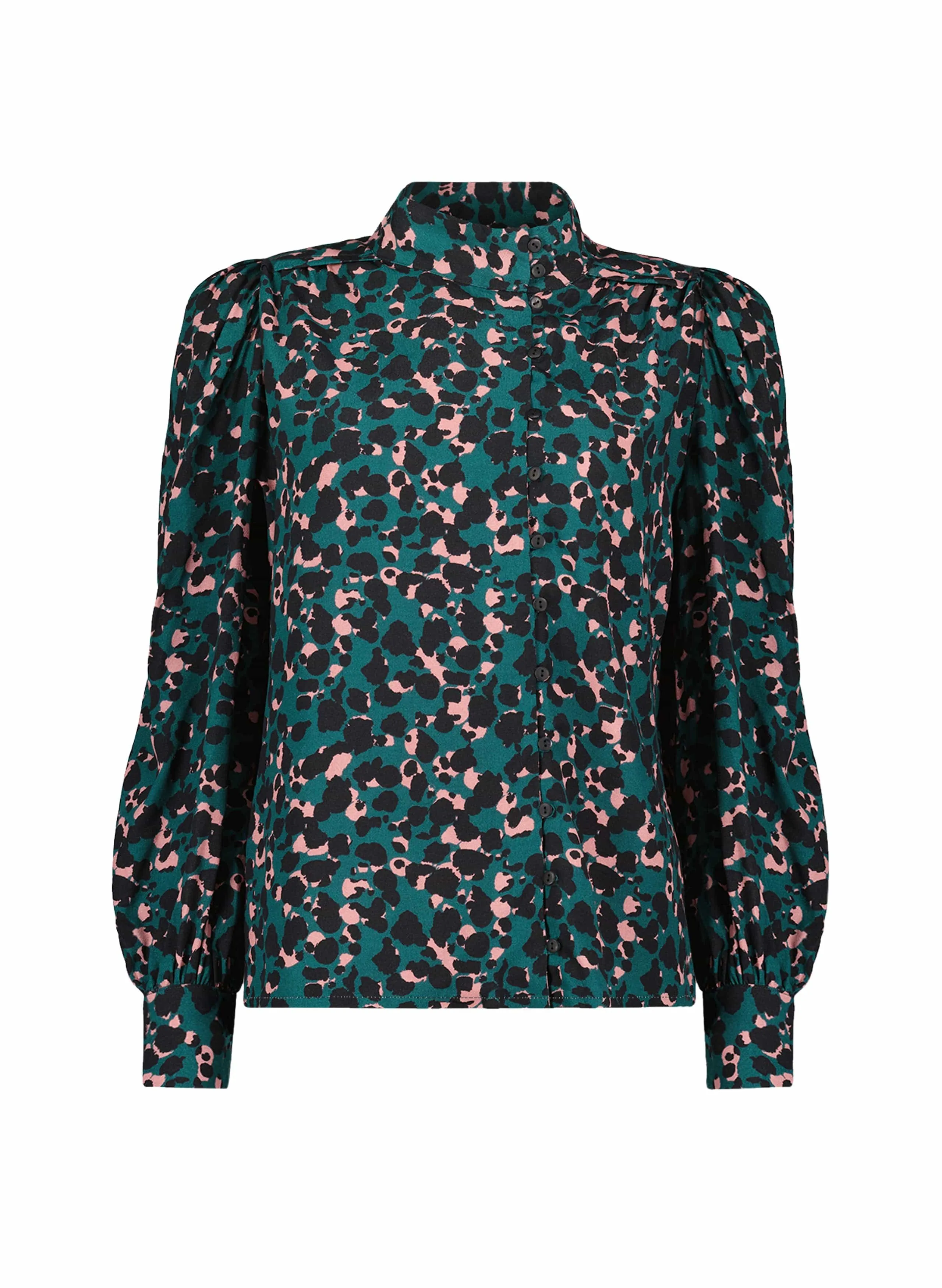 Tirtho LENZING ECOVERO Blouse | Cedar Ink Print